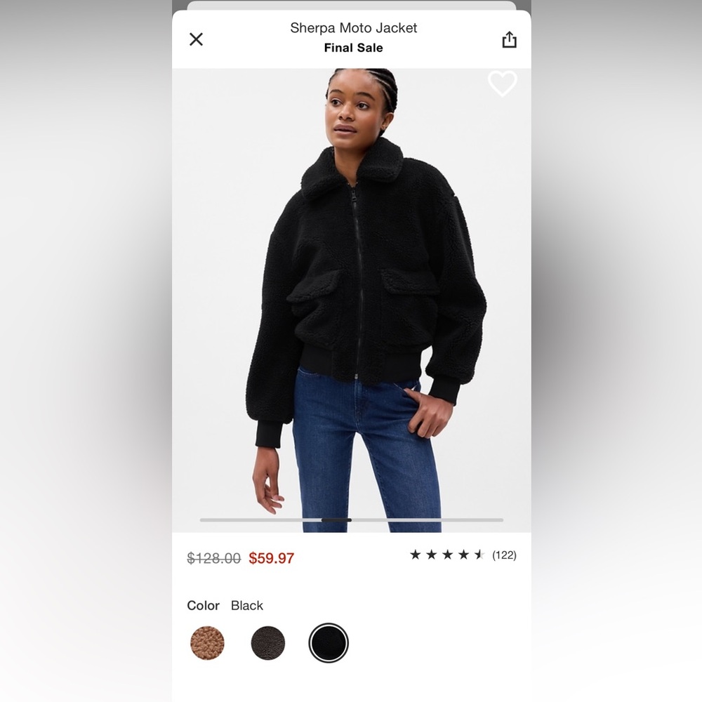 Gap Sherpa Moto Jacket